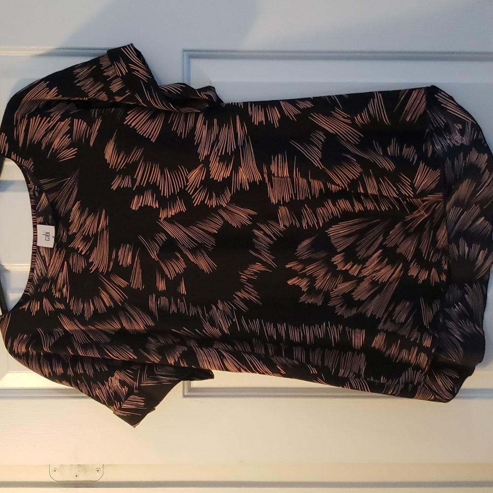 Cabi, M, Black and pink top